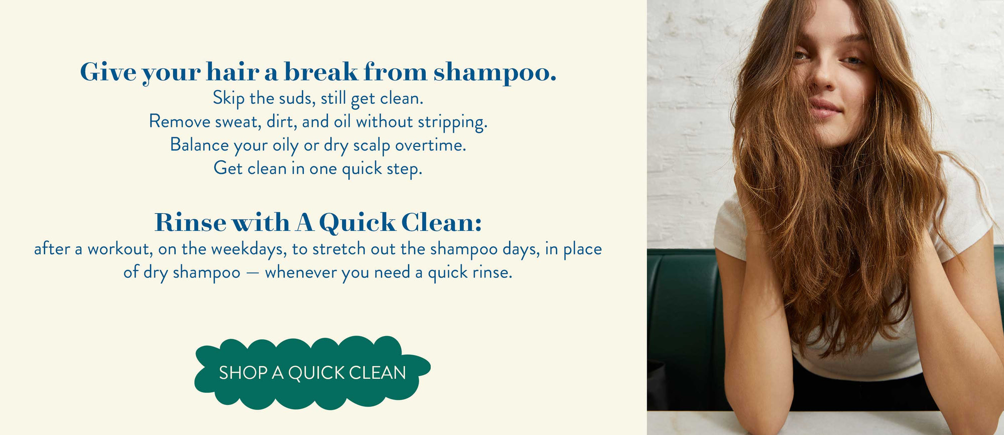 A Quick Clean Hair Rinse